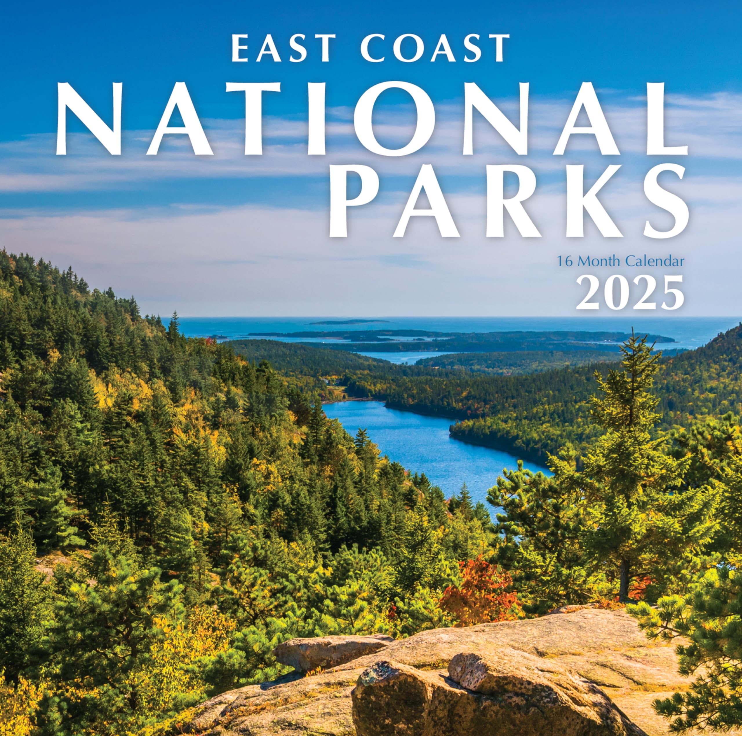 Favor Parts2025 East Coast National Parks Hangable Monthly Wall Calendar Large Months Nature Walks Scenic Hiking Trail Travel Photography Vacation Photo Gift (2025 East Coast National Parks)