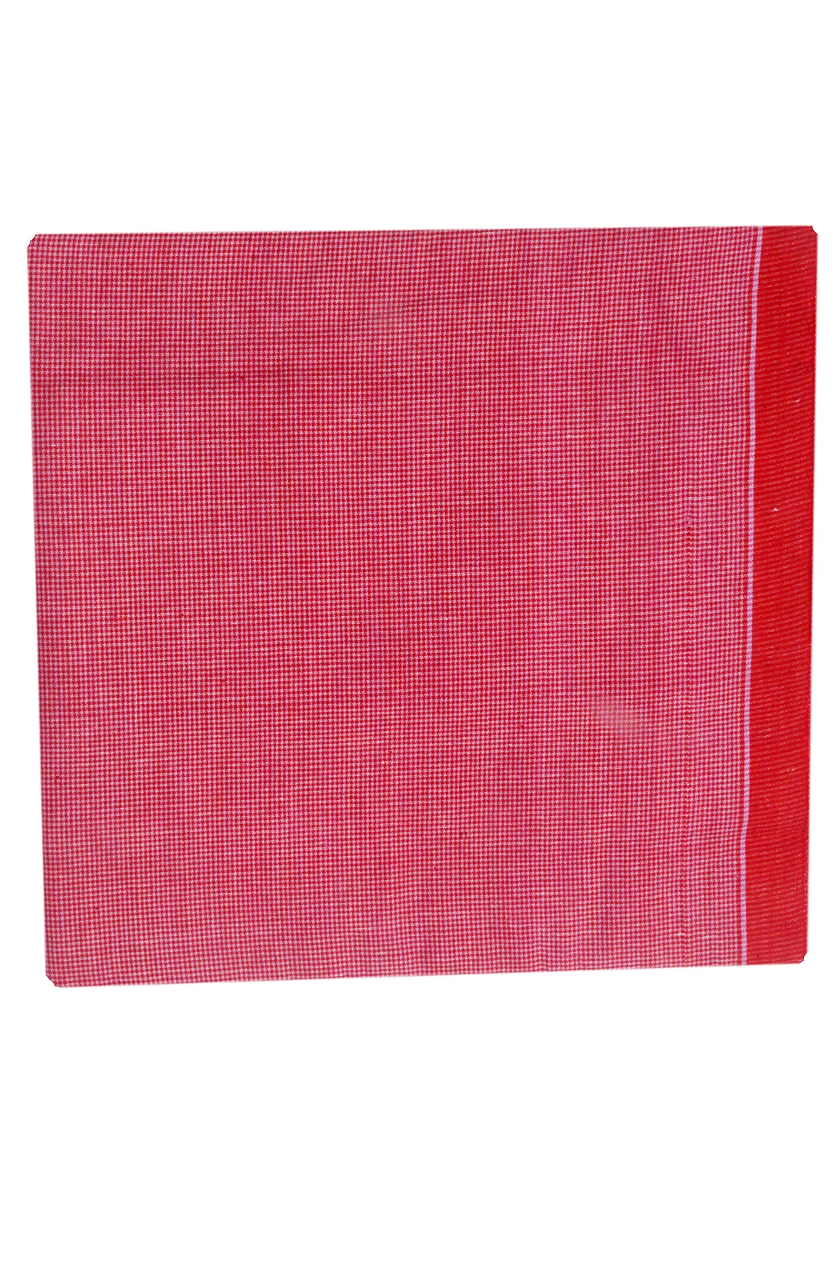 THE ANTILLES FABRICS RED Dotted Cotton Bath Towels, 30×60 INCHES