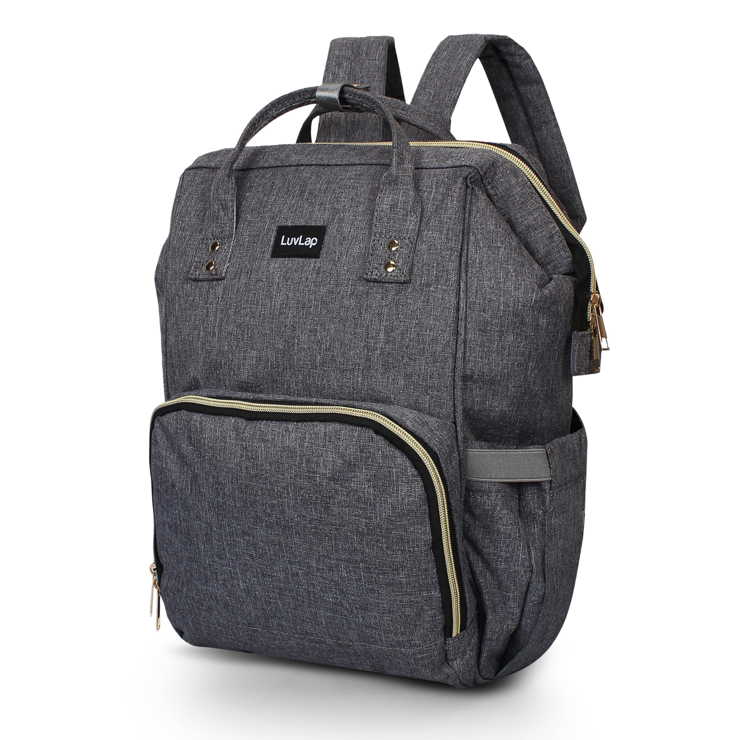 Luv Lap Lily Travel Multifunctional Waterproof Diaper Bag-Backpack Tote bag (Grey)