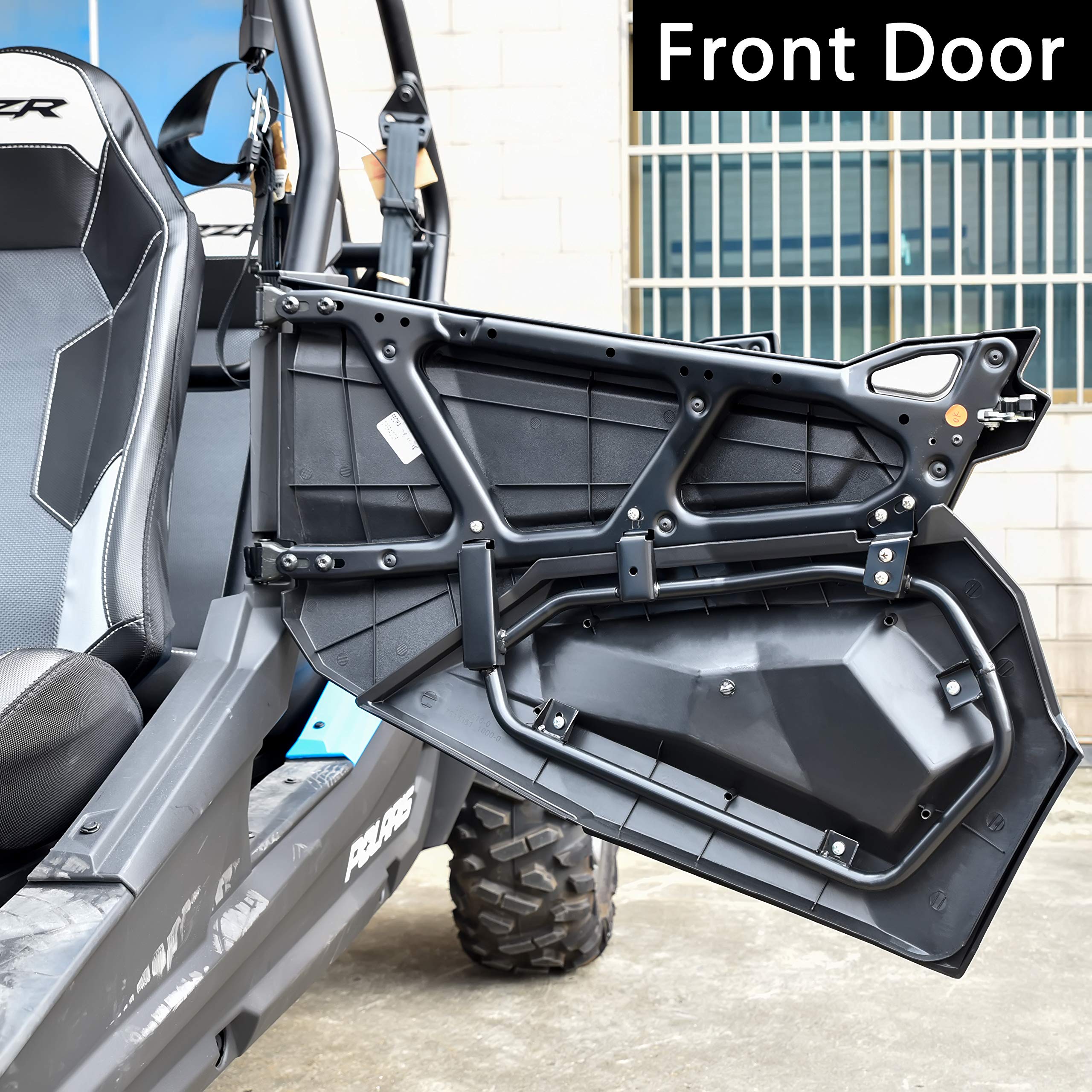 UTV Lower Door Panels for RZR XP4 1000, SAUTVS 4 Seater Lower Half Door Inserts with Built-in Metal Frame for 2014-2021 Polaris RZR XP 4 1000 Turbo S 900 EPS(4 Doors, Replace #2879942)