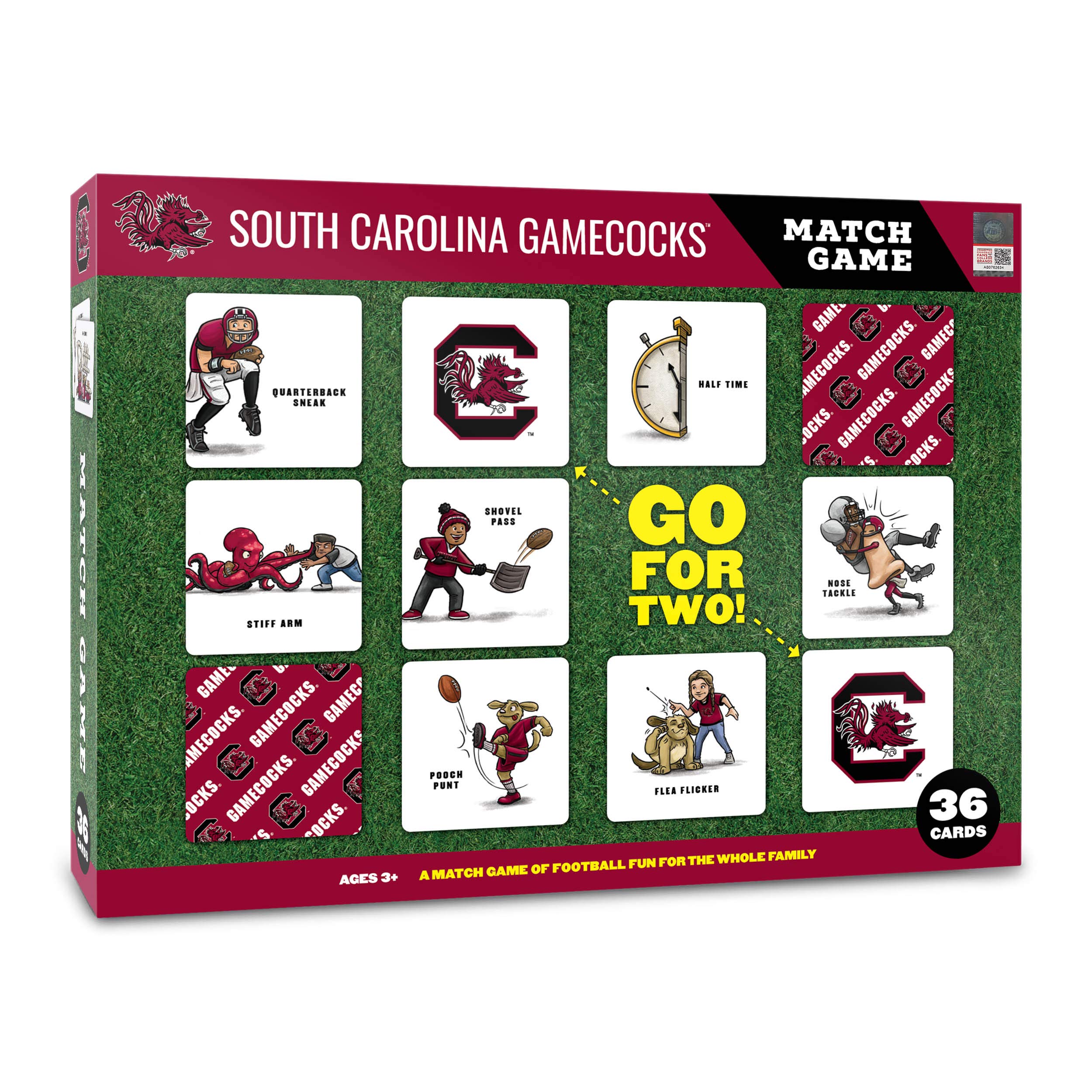 YouTheFan NCAA Officially-Licensed Memory Match Game - Humorous, Team-Specific, Original Hand-Drawn Artwork, Fun for the Whole Family, for Fans Young and Old