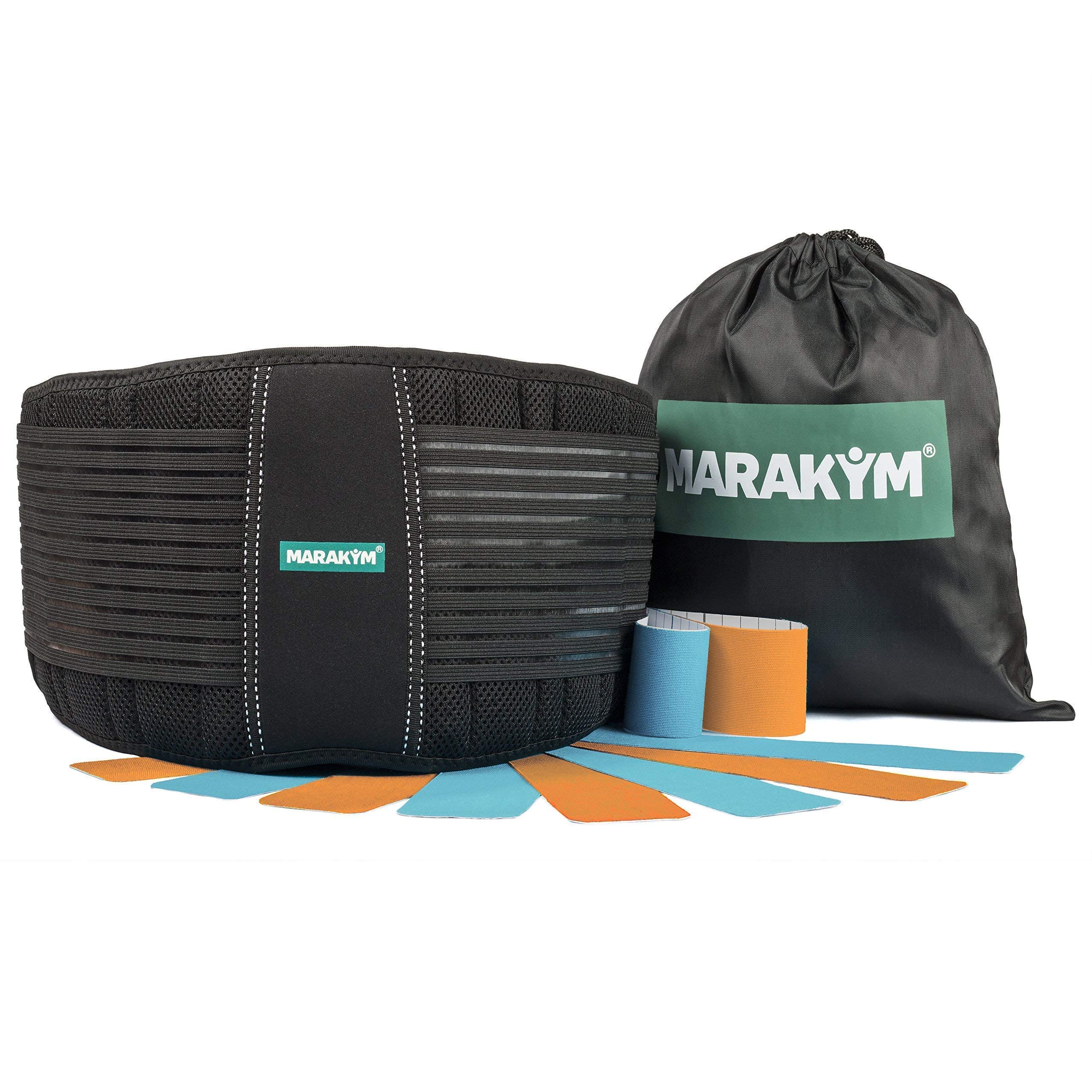 Lower Back Brace | Lower Back Support for Men & Women | Lumbar Support Belt | Gym Weight Lifting Belt | Back Pain Relief - Sciatica, Scoliosis, Herniated Disc Protector | Small to Medium