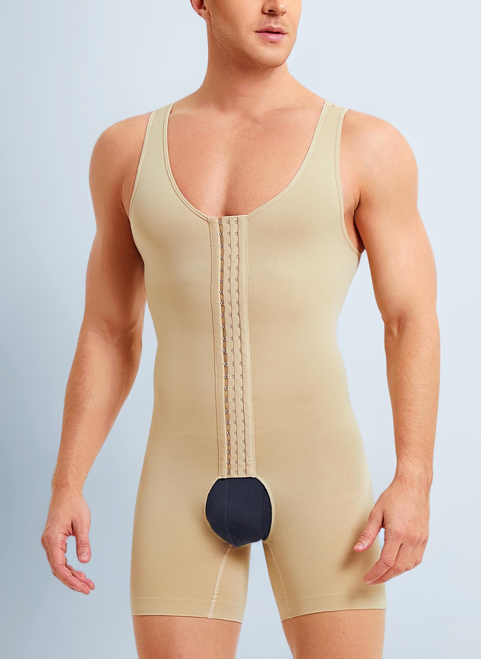 Men's Shapewear Tummy Control Bodysuit Waist Trainer Full Body Shaper Fajas Compression Shirts