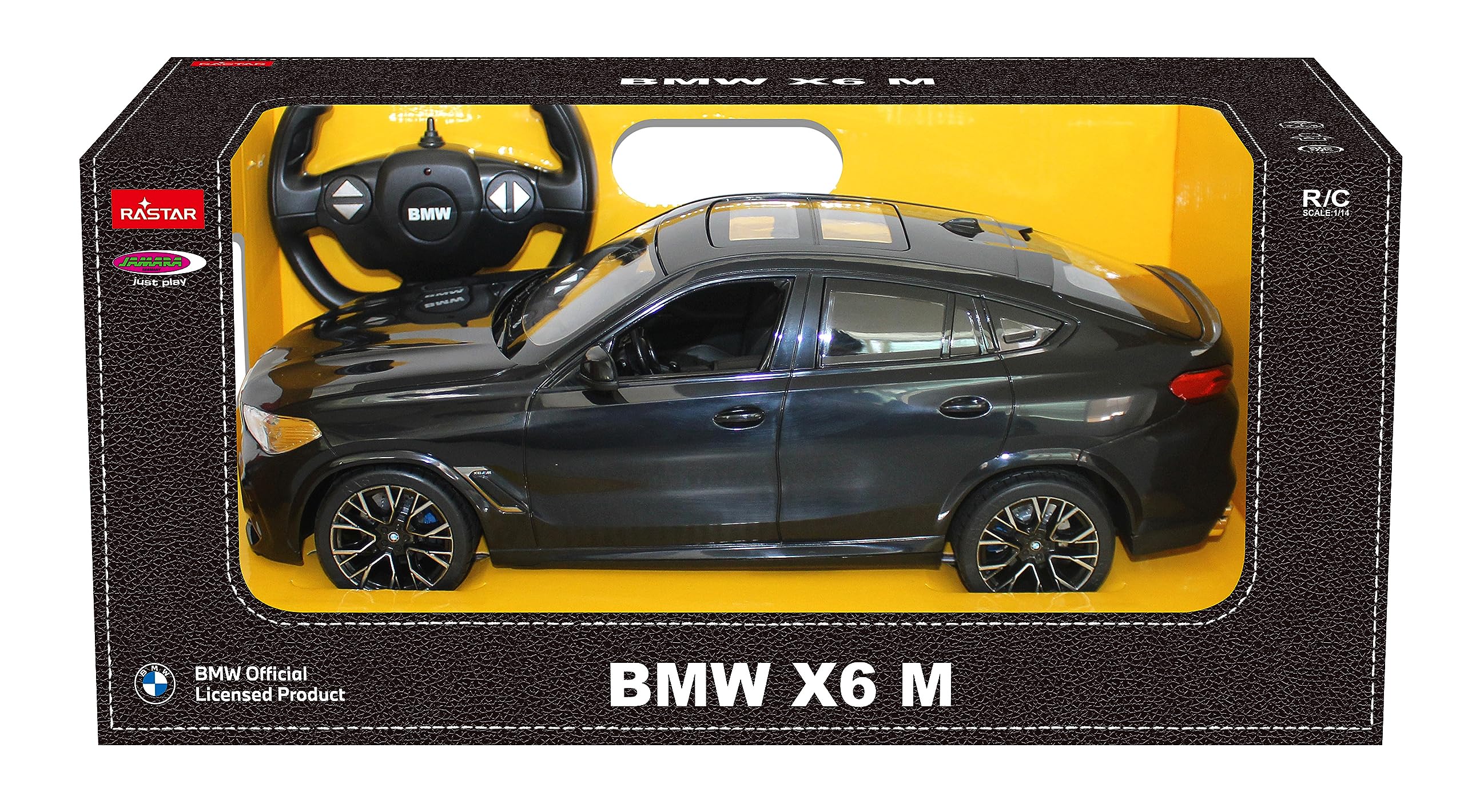JAMARA BMW X6 M 1:14 2,4 GHz – Pare-Brise Transparent, éclairage LED, Voiture RC