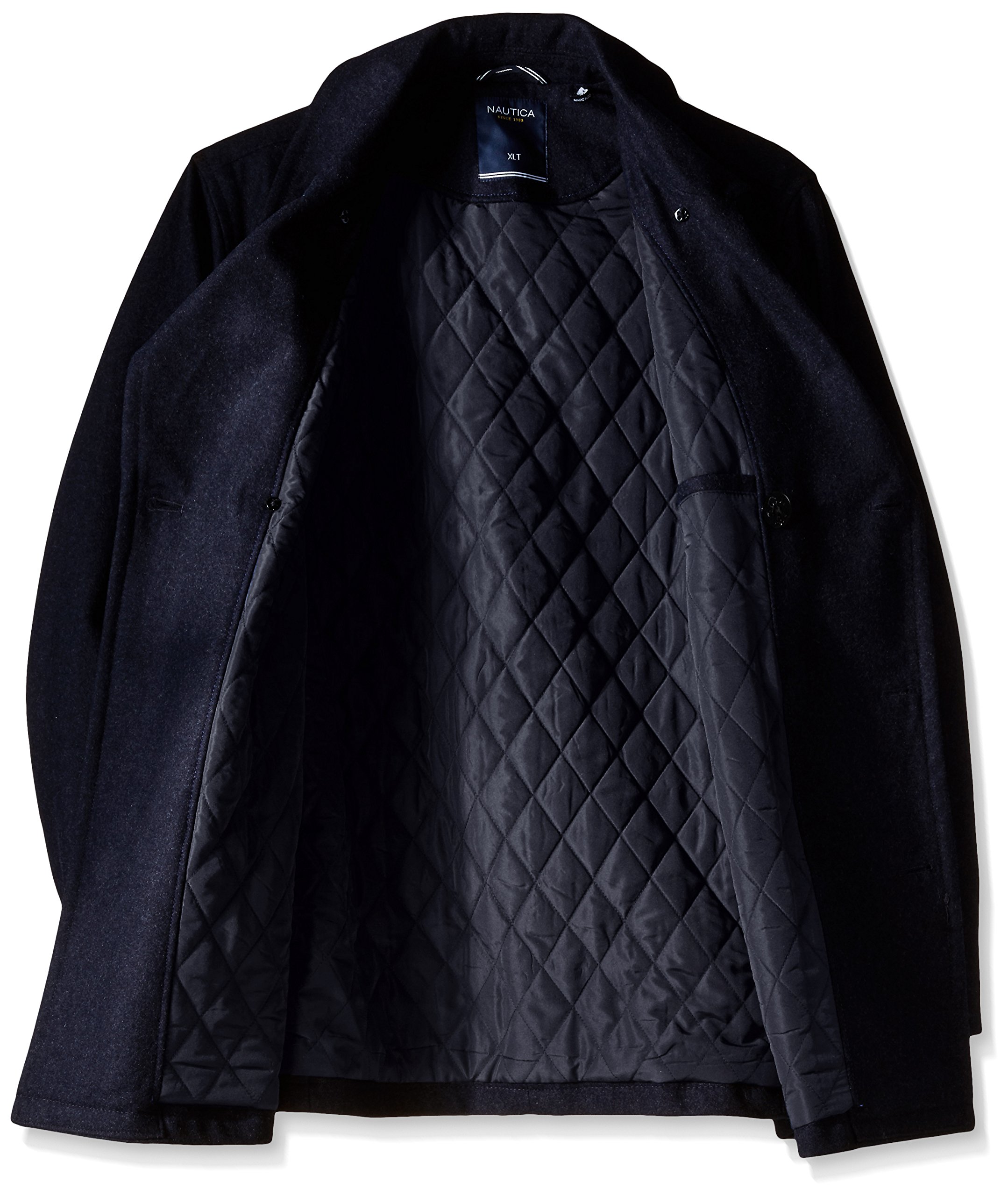 Nautica Men's Big & Tall Wool-Blend Peacoat