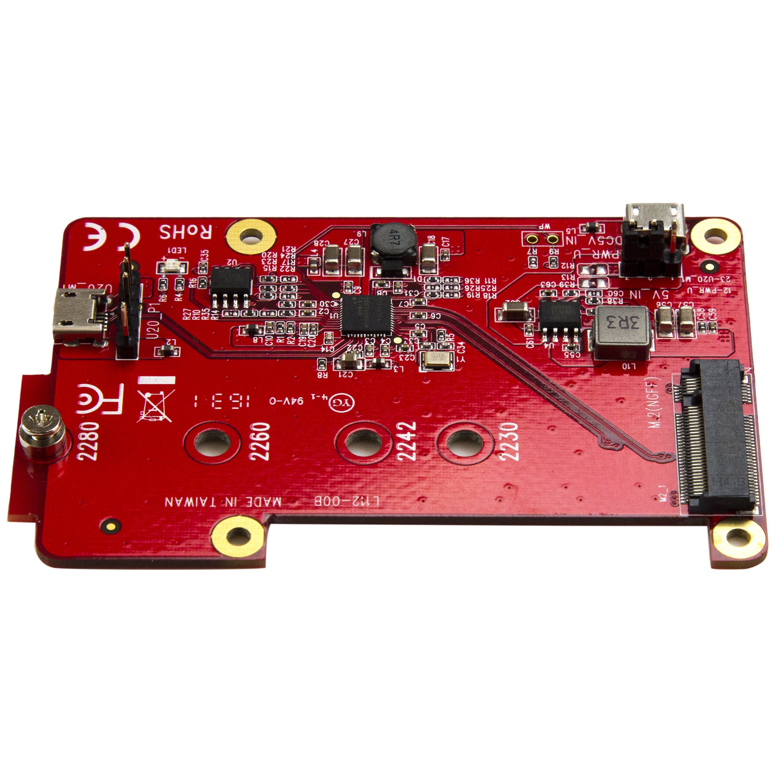 StarTech.com M.2 SATA USB Konverter NGFF SSD Adapter rot