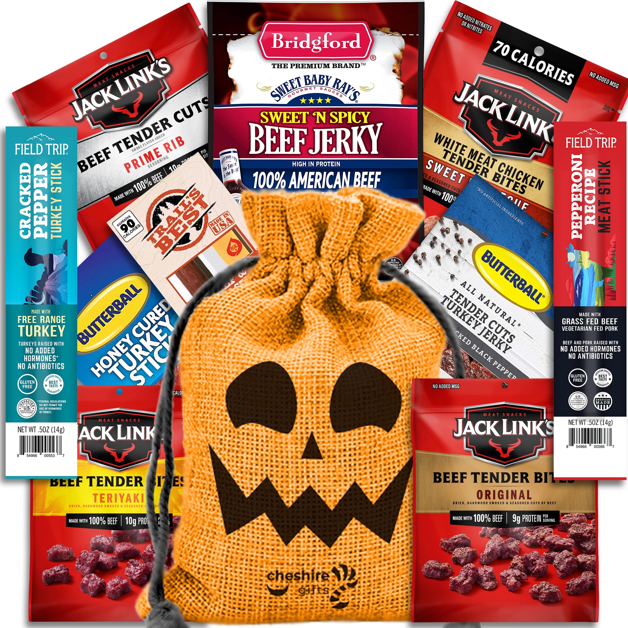 Beef Jerky Halloween Gifts Basket