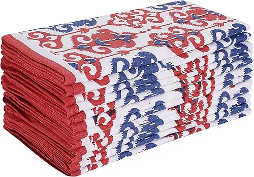 Juego de 12 servilletas de tela de mezcla de lino y algodón, perfectas para fiestas, cenas, bodas, cócteles, tamaño 20 x 20 pulgadas, tamaño grande disponible en Yaxa Colombia