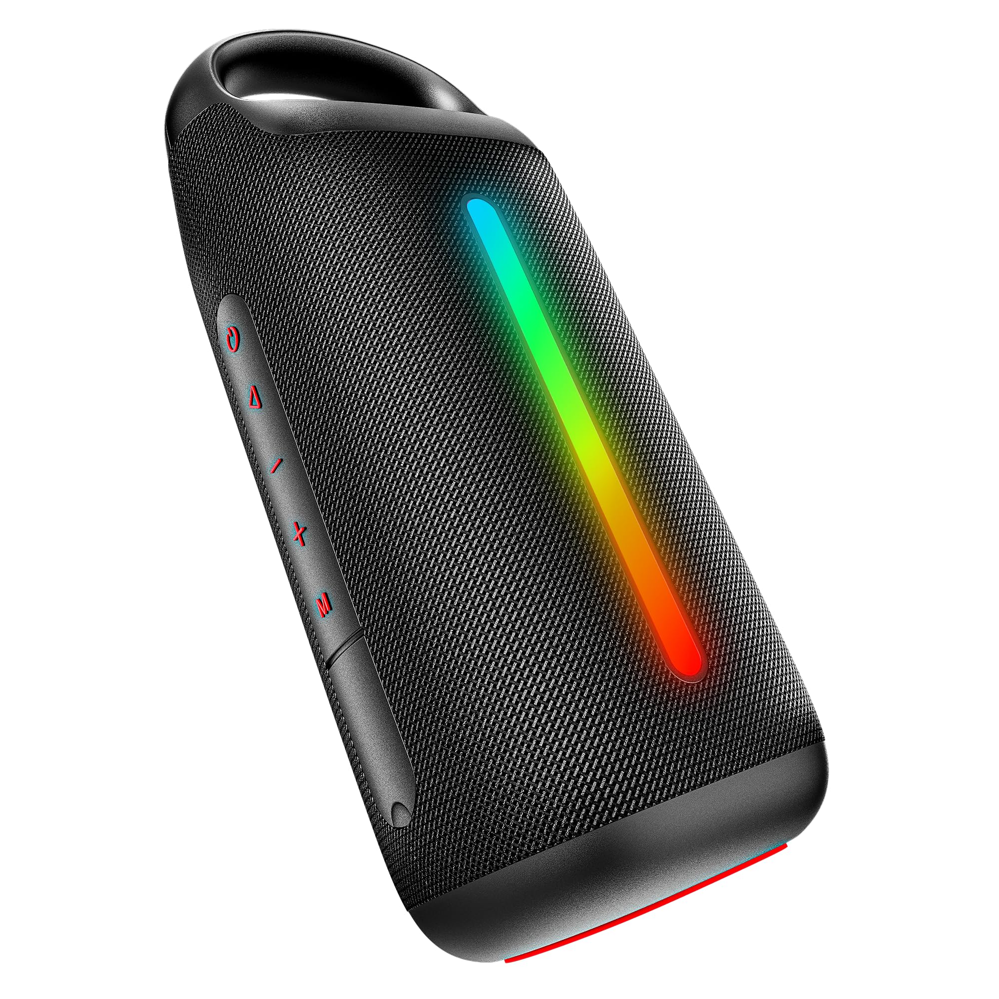 boAt 2025 Launch Stone Arc Pro Plus, Spatial Audio, 45W Signature Sound, 78mm Drivers, Upto 12 Hrs Battery,RGB LEDs, App Support, Bluetooth Speaker, Wireless Speaker, Portable Speaker (Raging Black)