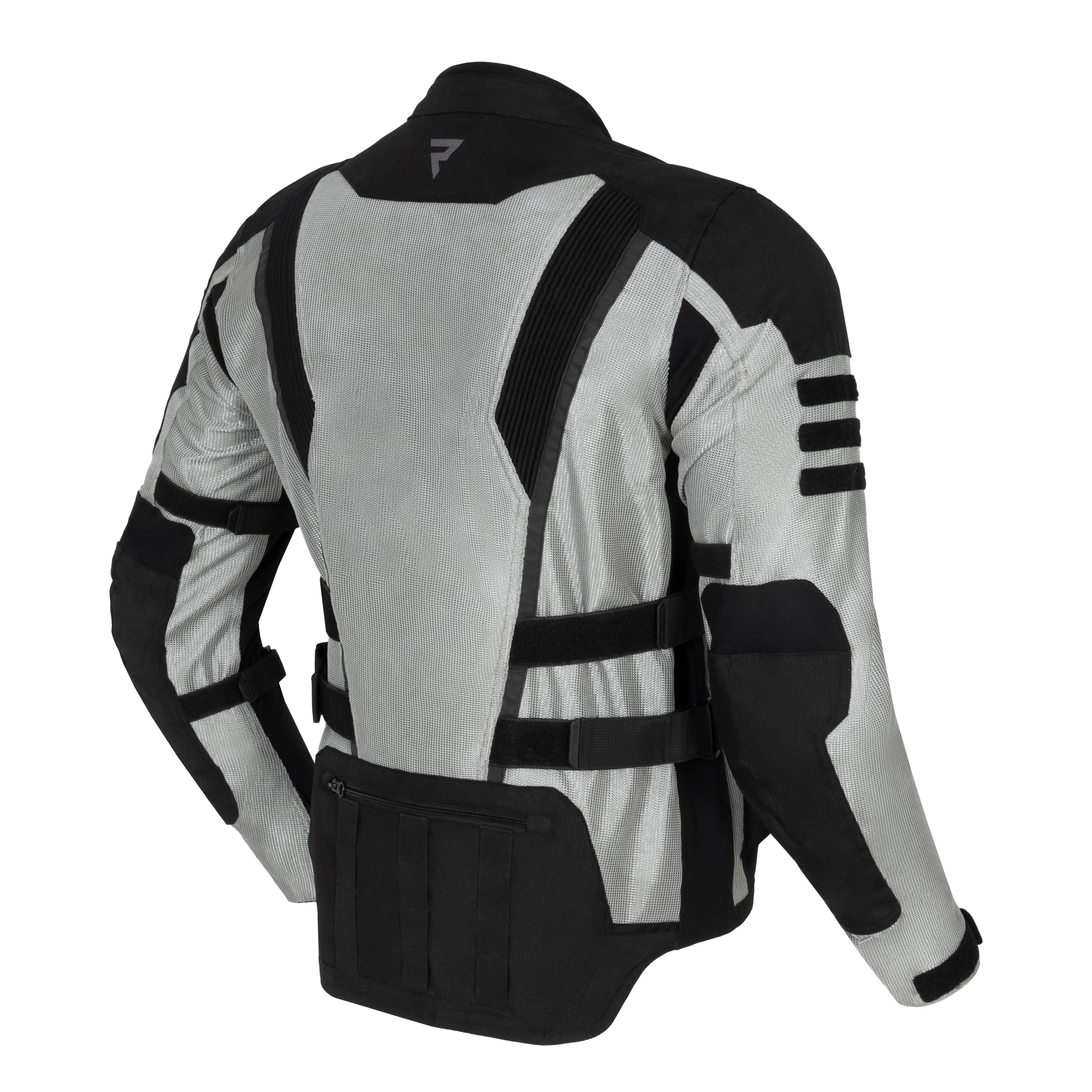 REBELHORN Scandal II Motorradjacke Herren | Textile | Ellbogen und Schulterprotektoren | Große Mesh-Einsätze | Doppel und Dreifachnähte | Reflektierende Elemente | Größen bis 10XL