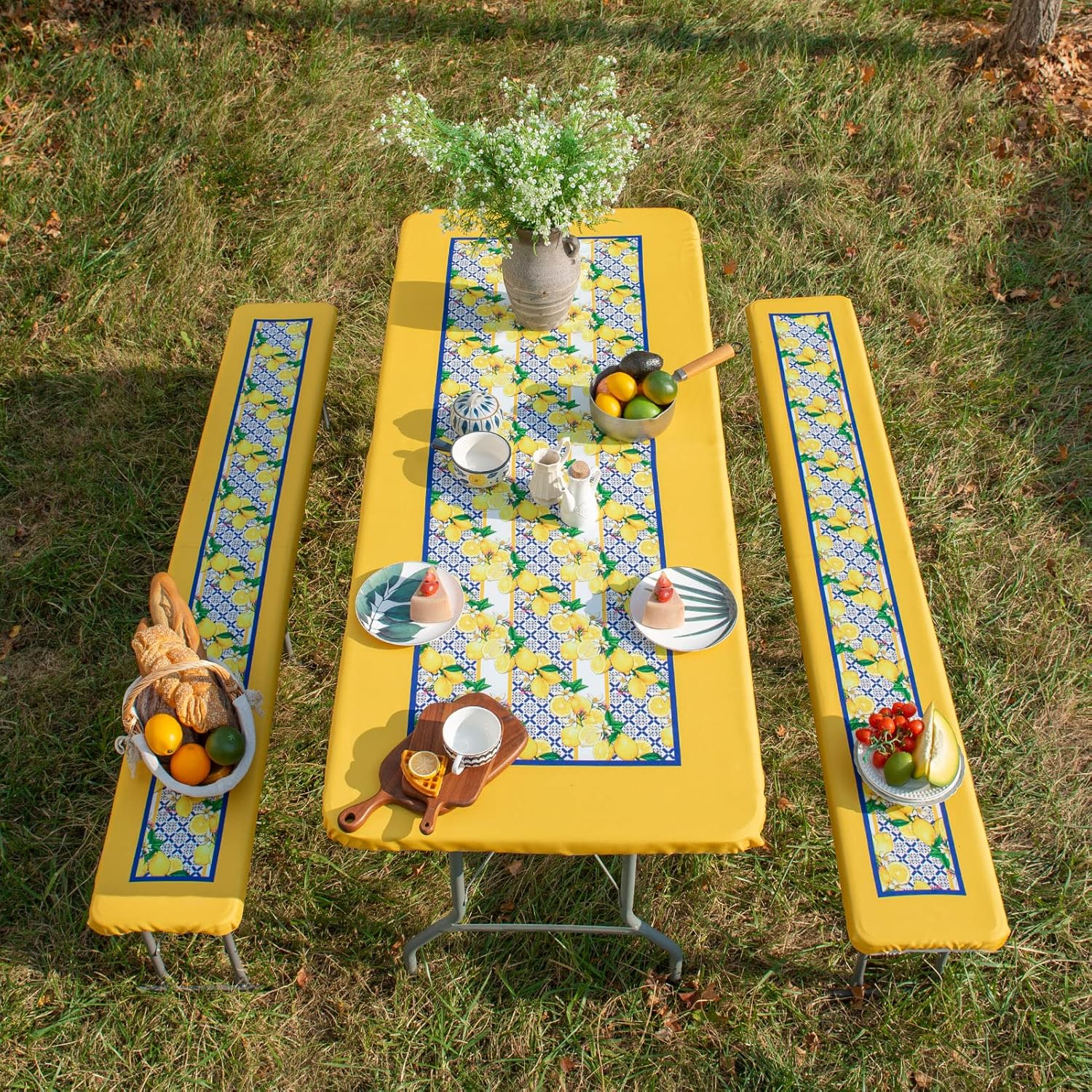 ARTABLE Picnic Table Cover Bench Covers Spring Summer