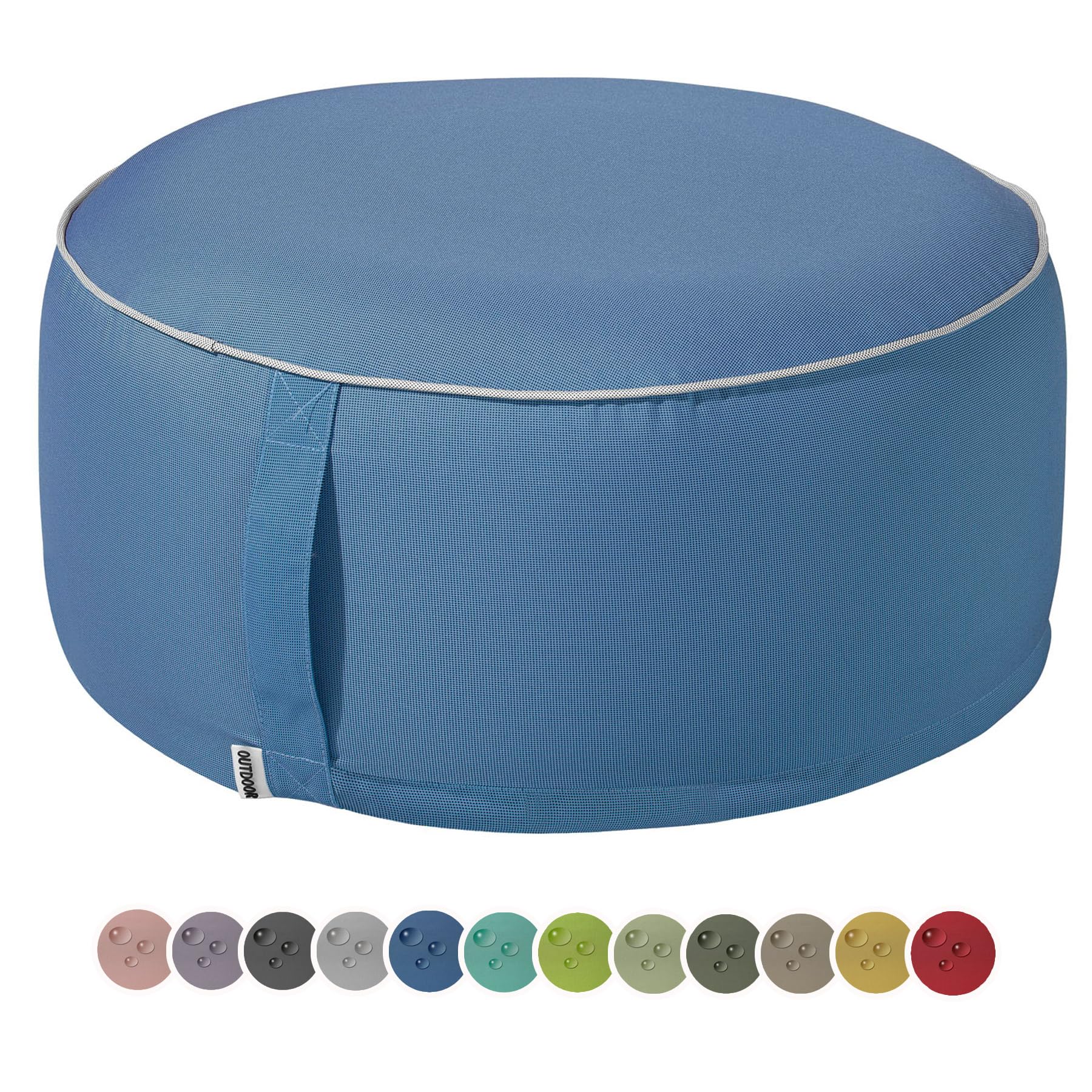 Exner Pouf Gonfiabile Per Esterni In Poliestere: Seduta Portatile Con Imbottitura Inclusa, Colore Toffee (55x25 Cm)