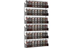 AULEDIO Spice Rack Organizer for Kitchen, 2 Pack 3 Tier Wall Mounted...
