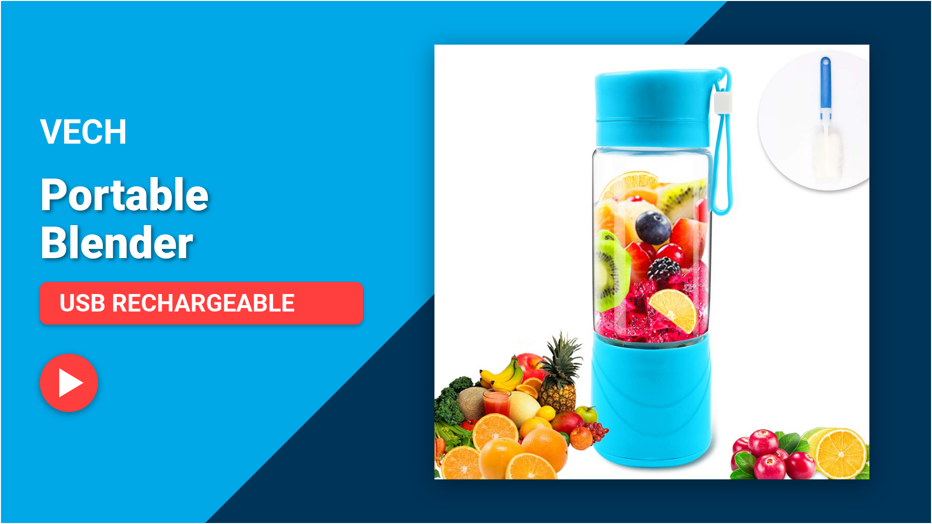 Vech Watch VECH Portable Blender, 380ml USB Rechargeable on Amazon Live