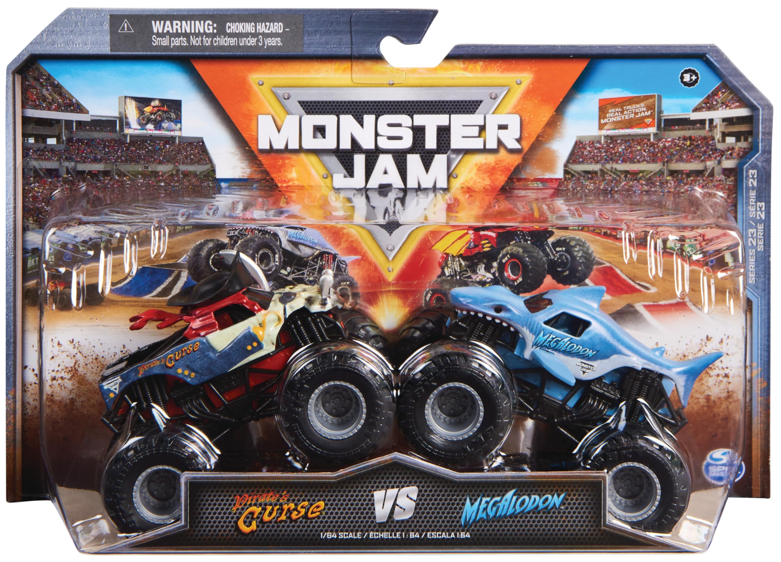 Monster Jam, camiones monstruo de metal Dragon vs. Sparkle Smash oficiales, escala 1:64, juguetes para niños a partir de 3 años — view 6