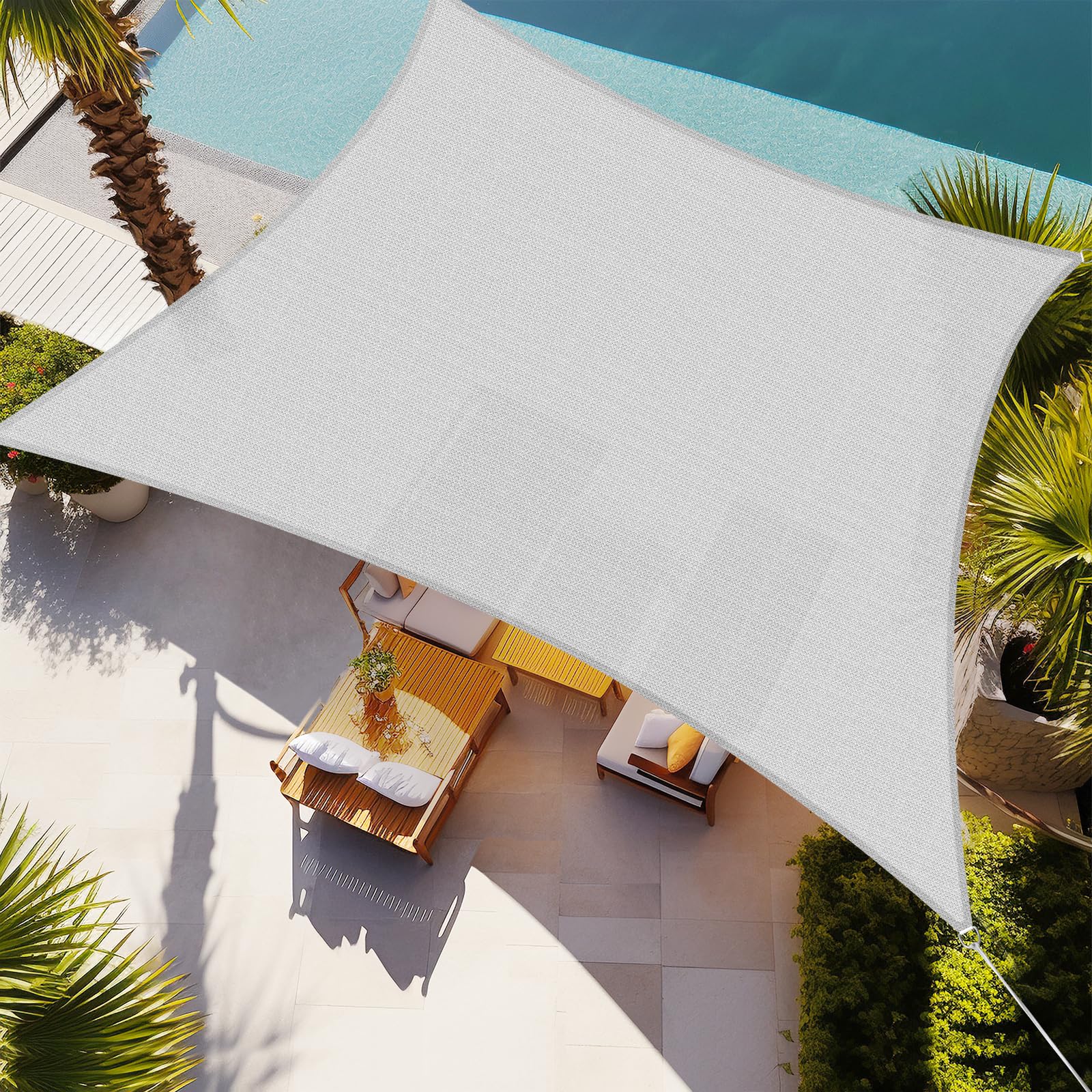 Amazon.com : Shade&Beyond 25'x25' Sun Shade Sail Canopy Square, UV