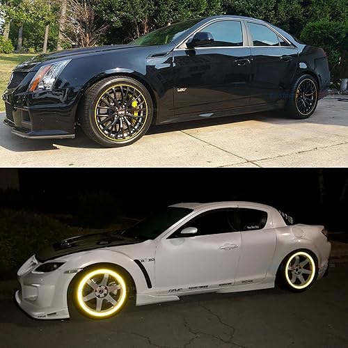 Miniatura 5 de customTAYLOR33 - Cintas de seguridad reflectantes de alta intensidad, color amarillo, selecciona tamaño