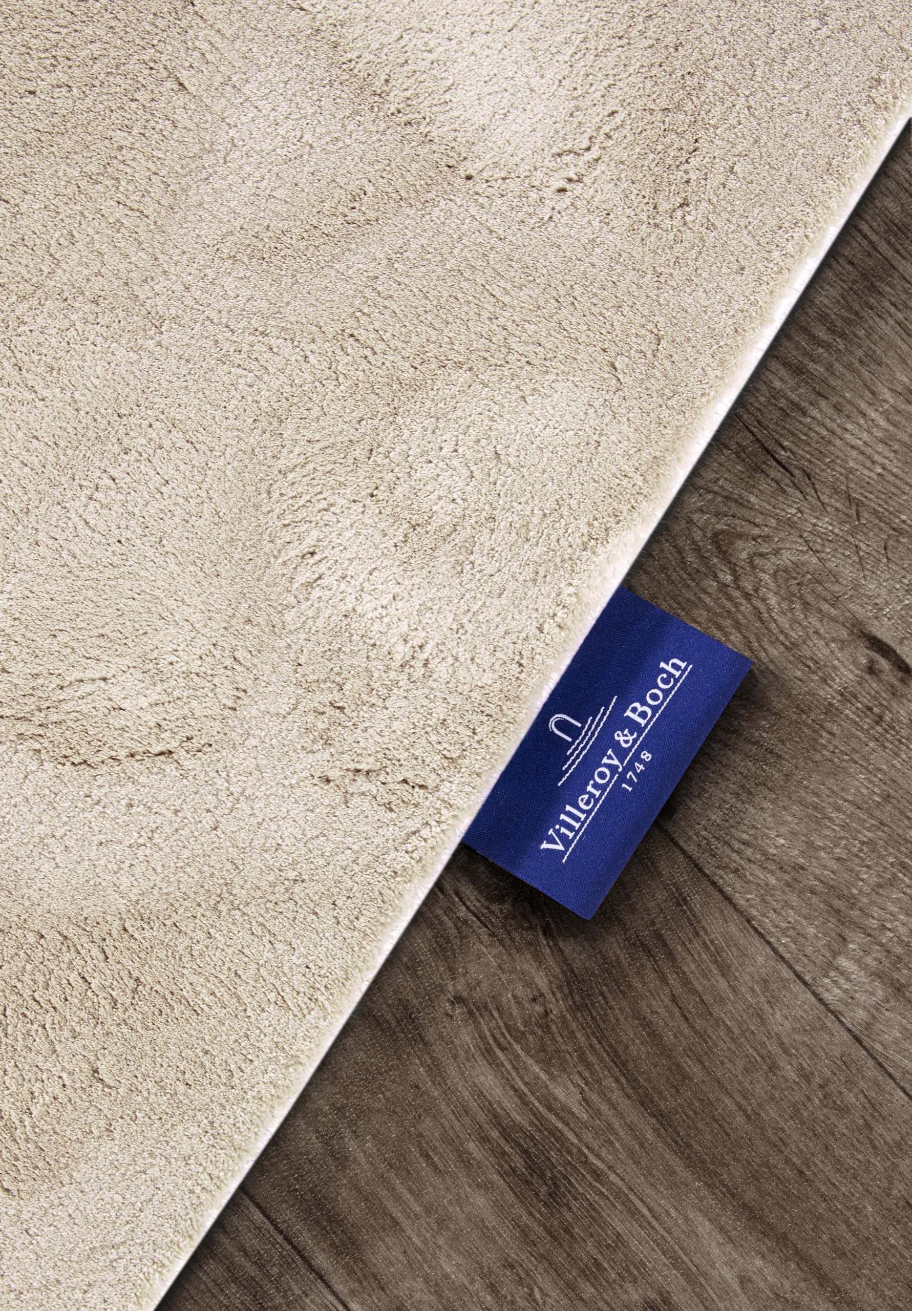 Villeroy & Boch Shaggy Teppich Leon - Flauschiger Hochflor Wohnzimmerteppich - Einfarbig Weich Pflegeleicht Langflor für Wohnzimmer Esszimmer, Schlafzimmer, Kunderzimmer - Creme, 200x290 cm