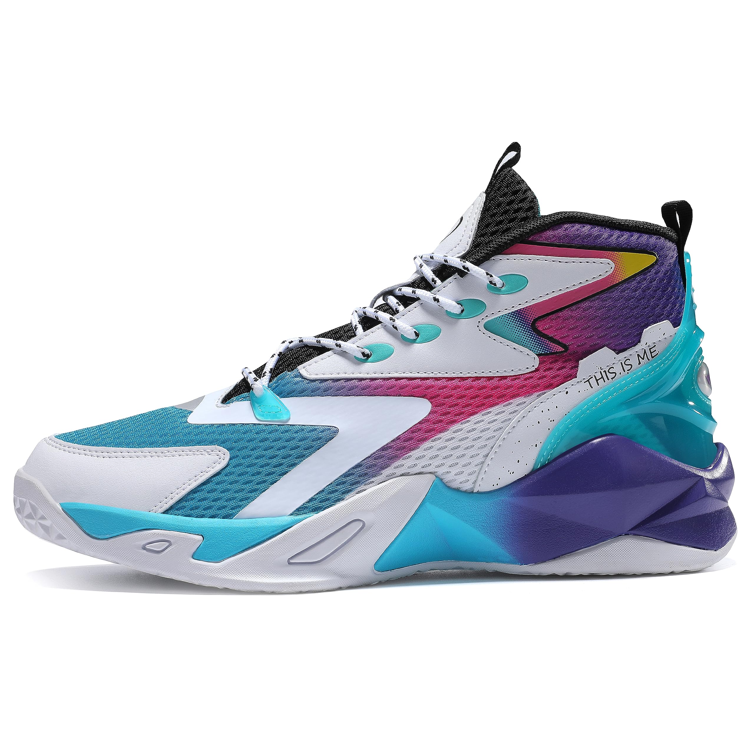 Men's Air Cushioning Basketball Shoes Sneakers Men Breathable Mid Top Tennis Running Shoes Fashion Arch Support Team Training Shoes Non-Slip