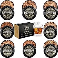Vista 1 de Astillas de madera para ahumador de cócteles - Paquete de 8 trozos finos/virutas para ahumar whisky/bourbon/Old Fashioned y pistola de humo