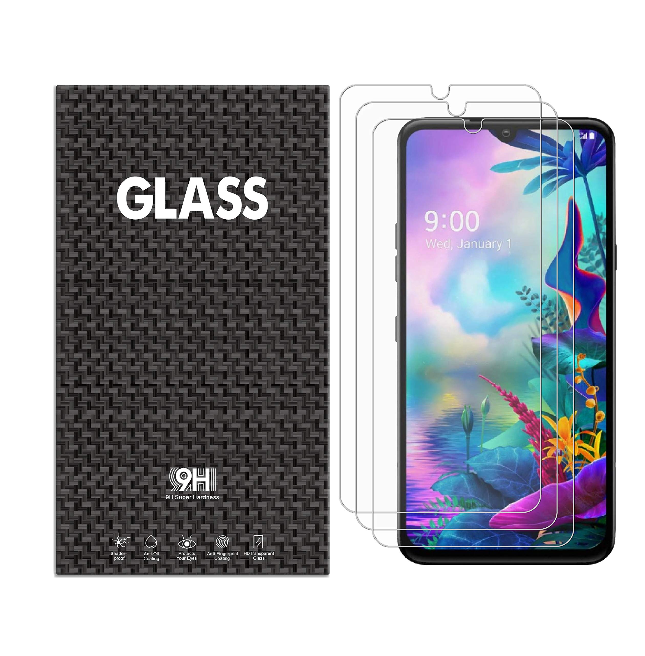 【3 Pack】Seninhi for LG G8X ThinQ Tempered Glass Screen Protector, HD Clear  Anti-Scratch, Bubble Free [Works While Docking] Thickness/Bubble