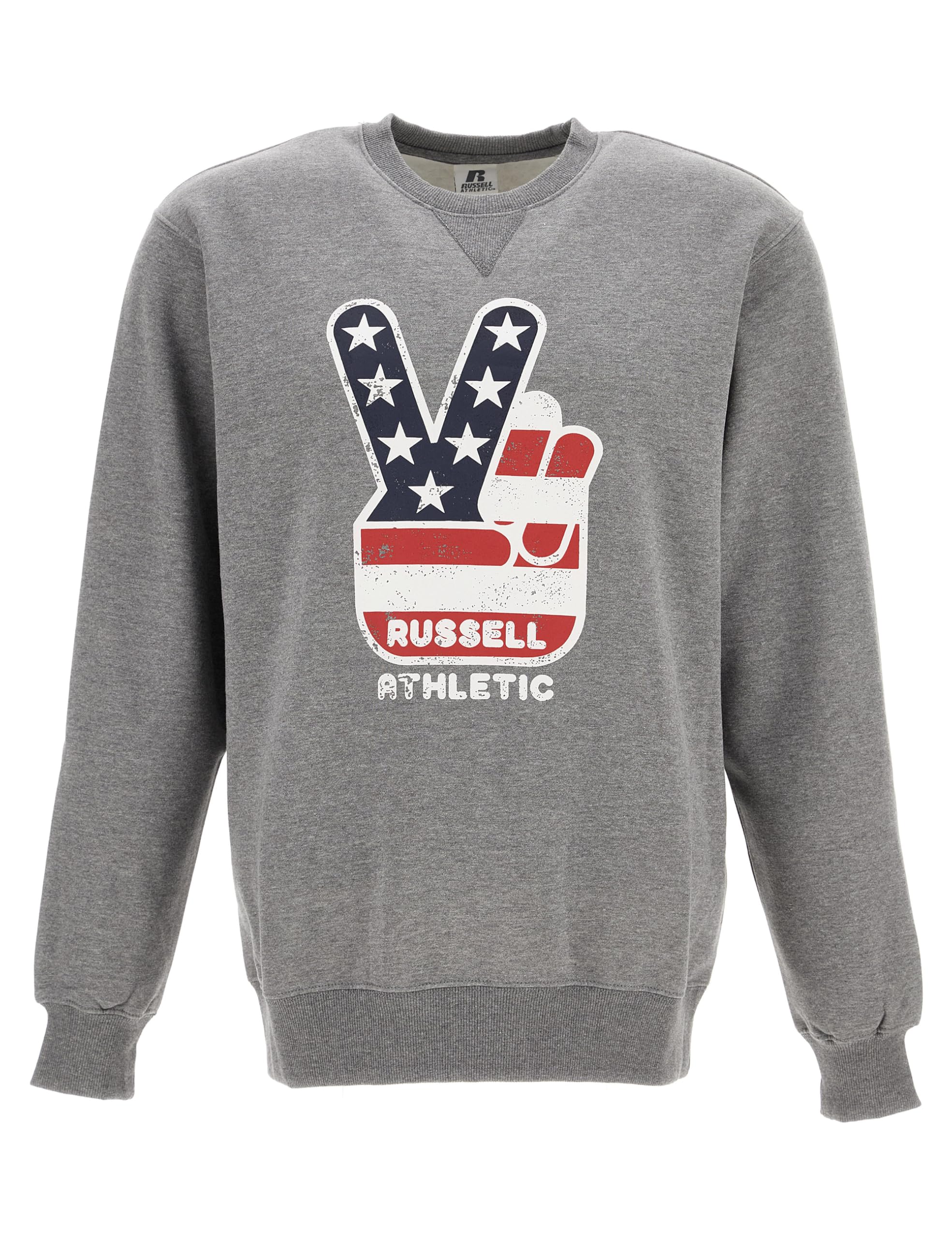 Russell Athletic Mens Crew Sweatshirt Nuring Tunic, Collegiate Grey Marl, S EU