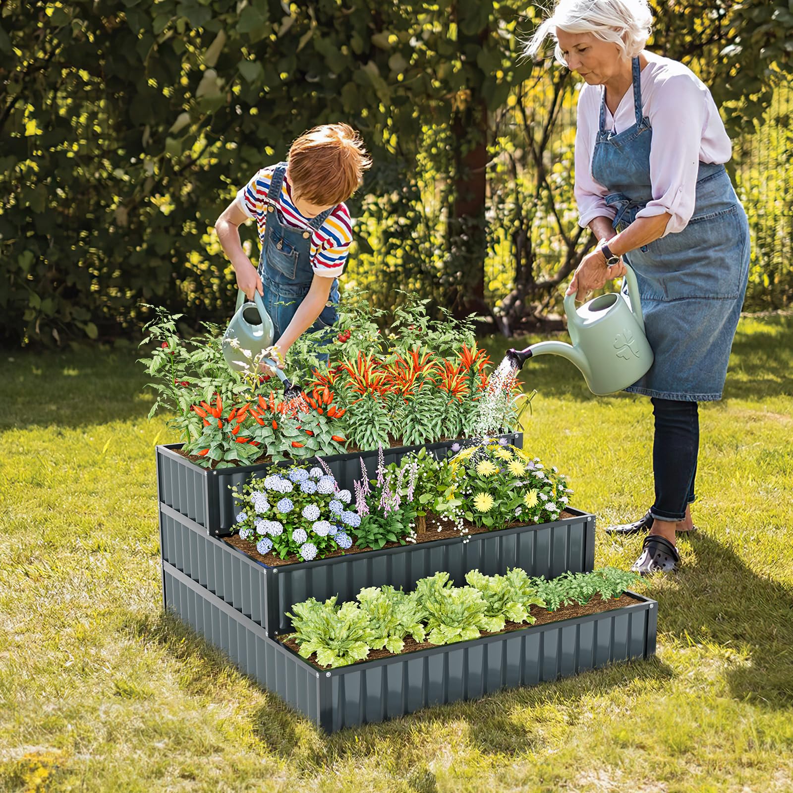 Giantex 3-Tier Raised Garden Bed, 47