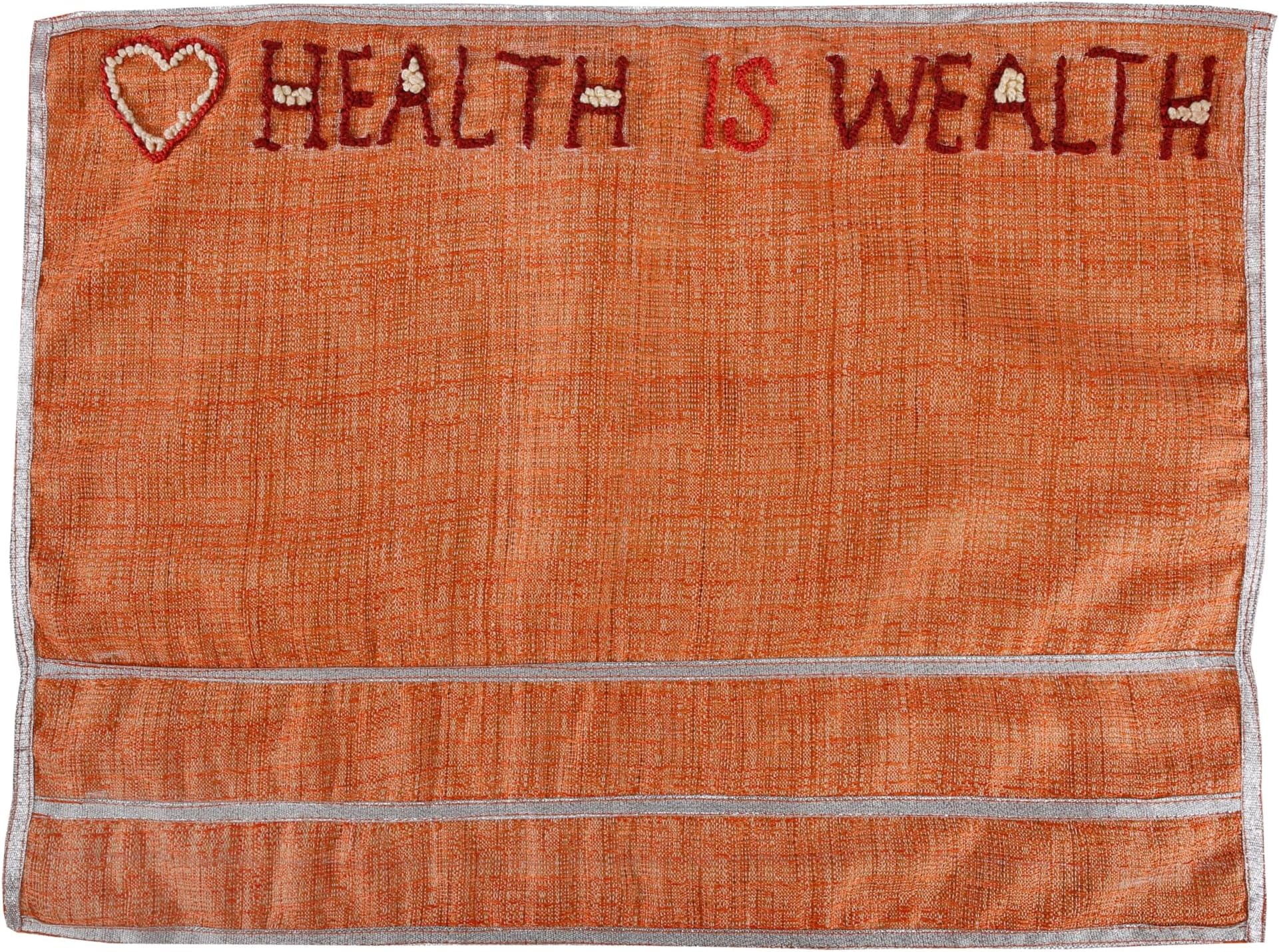 - Decorative Dinning Table mat Cotton Placemats with Inspirational Quotes, Set of 6 (Orange)