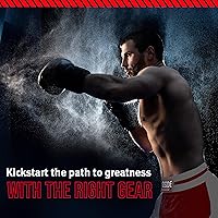 Vista 24 de Ringside Bañador de boxeo profesional para jóvenes Rojo/Negro