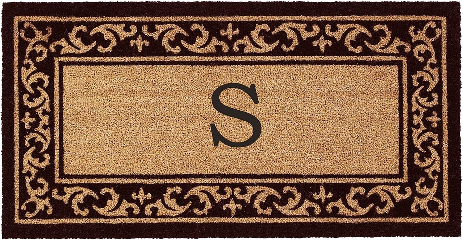 Calloway Mills AZ120063048S Vosta Monogram Doormat, 30" x 48" (Letter S)
