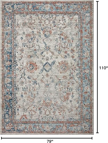 Vista 45 de Loloi II Alfombra decorativa gris Bianca/Multi 2'-8" x 4' Gris / Multi,Gris y marrón,ceniza / multi,Dove / Multi,Negro