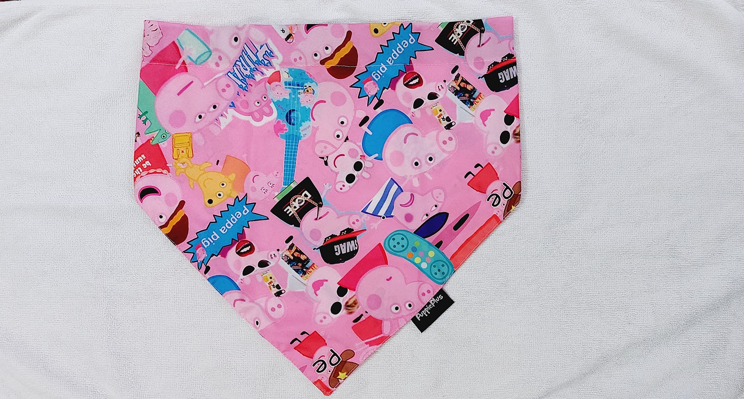 Peppa Pig Print Dog Bandana/Dog Scarf for Small and Big Dogs (L-XL) (B09YY5KH3B) Amazon Price History, Amazon Price Tracker