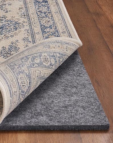 Veken Felt Cushioned Rug Pad 10x14, 1/4 Inch