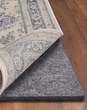 Veken Felt Cushioned Rug Pad 5 x 7 Ft, 1/4 Inch Thick, Dense Needle-Punched Carpet Underlay for Area Rugs, Protector Mat for All Hard Floors Including Hardwoods, with Over 99 Piece Pile fibers