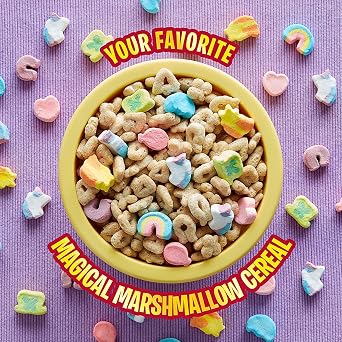 American cereal - Lucky Charms Cereal with Marshmallows - 10.5oz (300g) Pack of 1