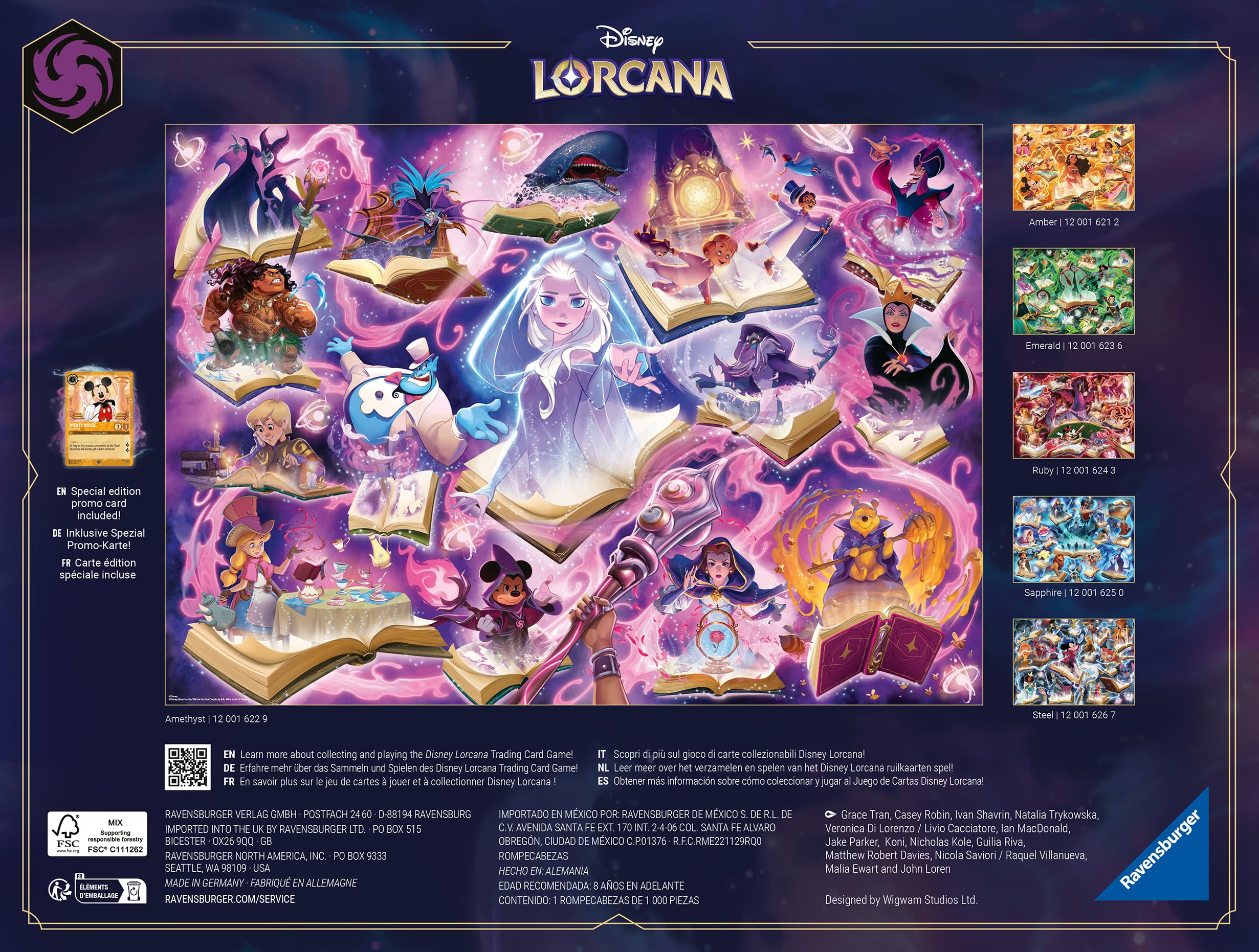 Ravensburger Disney Lorcana - Glimmers of The Realm: Amethyst 1000