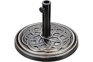 Simple Deluxe Patio Umbrella Base, Classic Bronze
