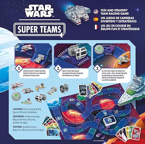 Miniatura 2 de Star Wars Super Teams - Juego de mesa de estrategia de ritmo rápido a través de la galaxia, diversión para familias, niños y adultos, a partir de 7