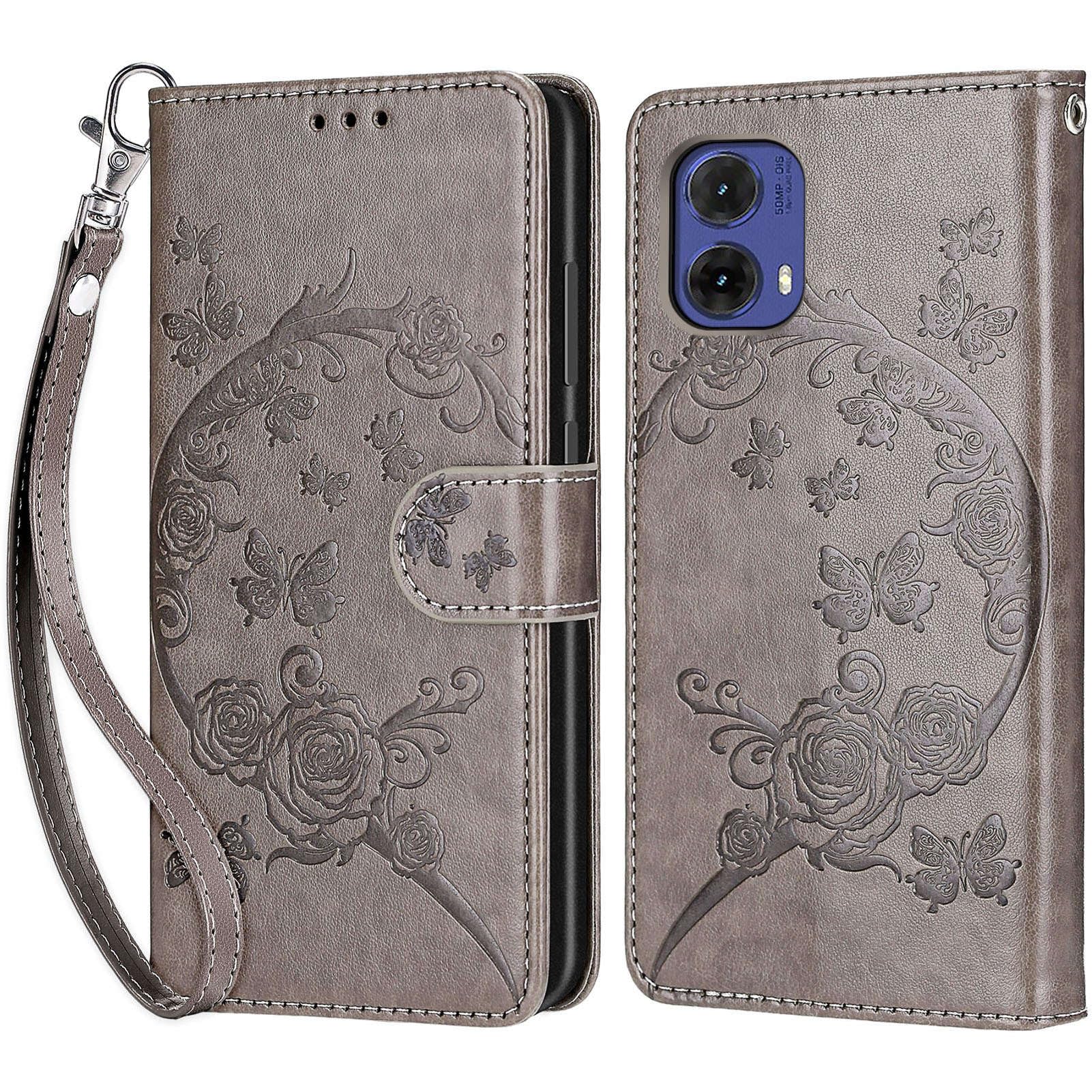 Compatibile Cover con Motorola Moto G85 5G,Cover per Motorola G85 5G, Premium Pelle PU Portafoglio Flip Libro Custodia Cover per Moto G85 [Protezione Completa] - Nero