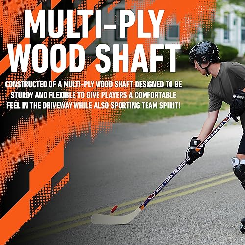 Vista 44 de Franklin Sports NHL Team - Palo de hockey callejero de vinilo de 48 pulgadas Pittsburgh Penguins