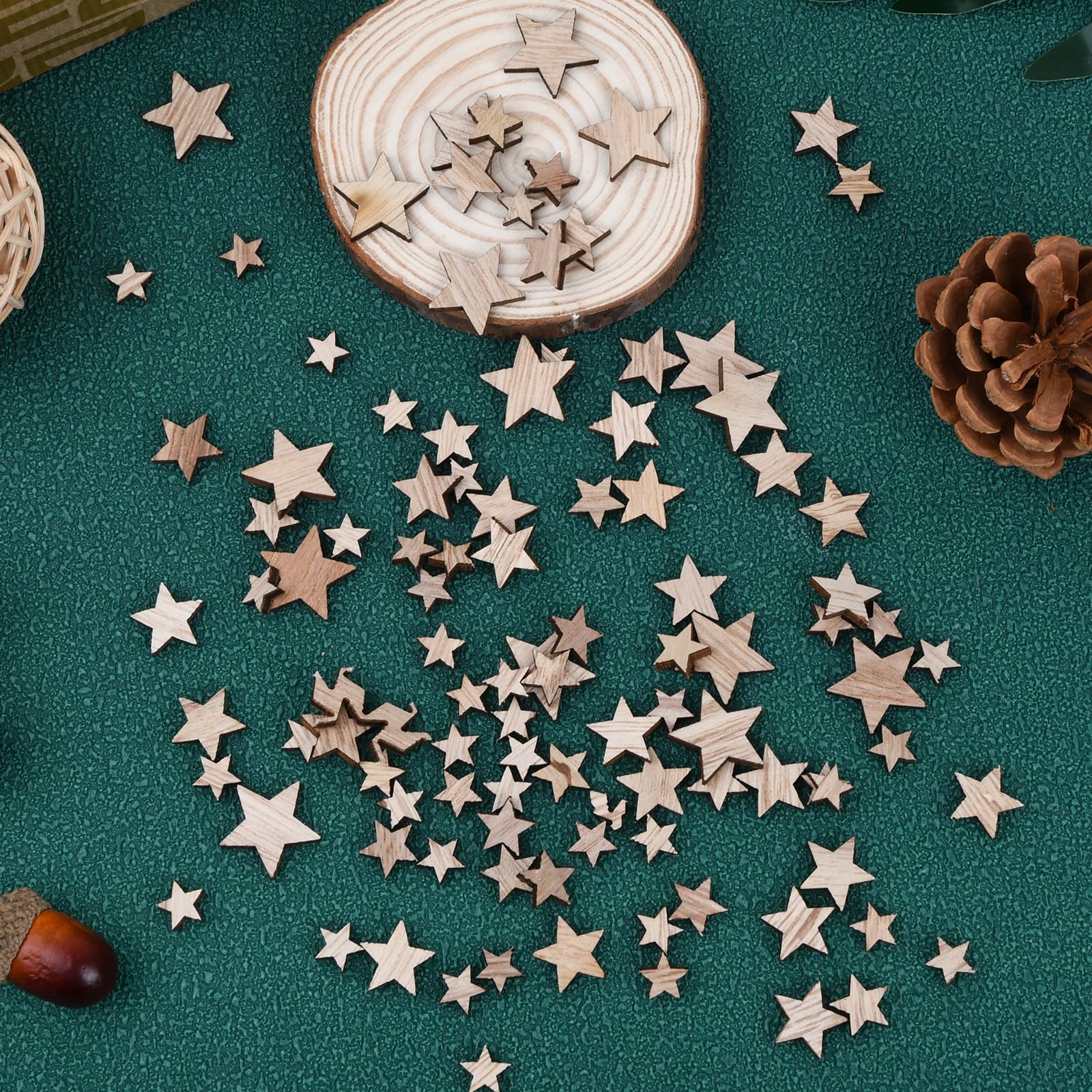 Drfeify Étoile En Bois Belle Décoration En Bois Durable, Artisanat De