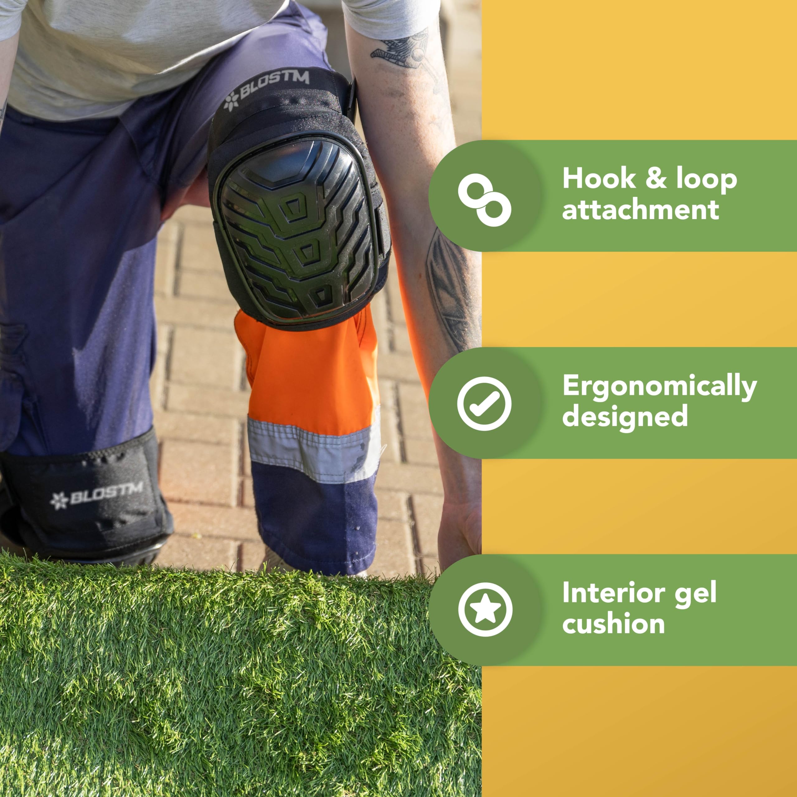 Genouillère De Jardinage épaisse Genouillère De Jardin - Mousse Épaisse | Pliable Avec Poignée | 56x30cm | Antidérapante Genouillères De Jardinage