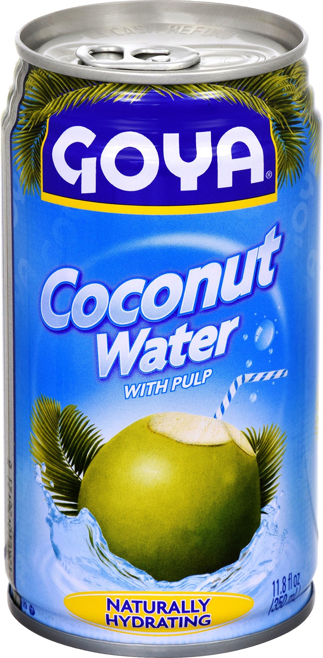 Goya Coconut Water With Pulp, Real Coconut Pieces, 11.8 Ounce