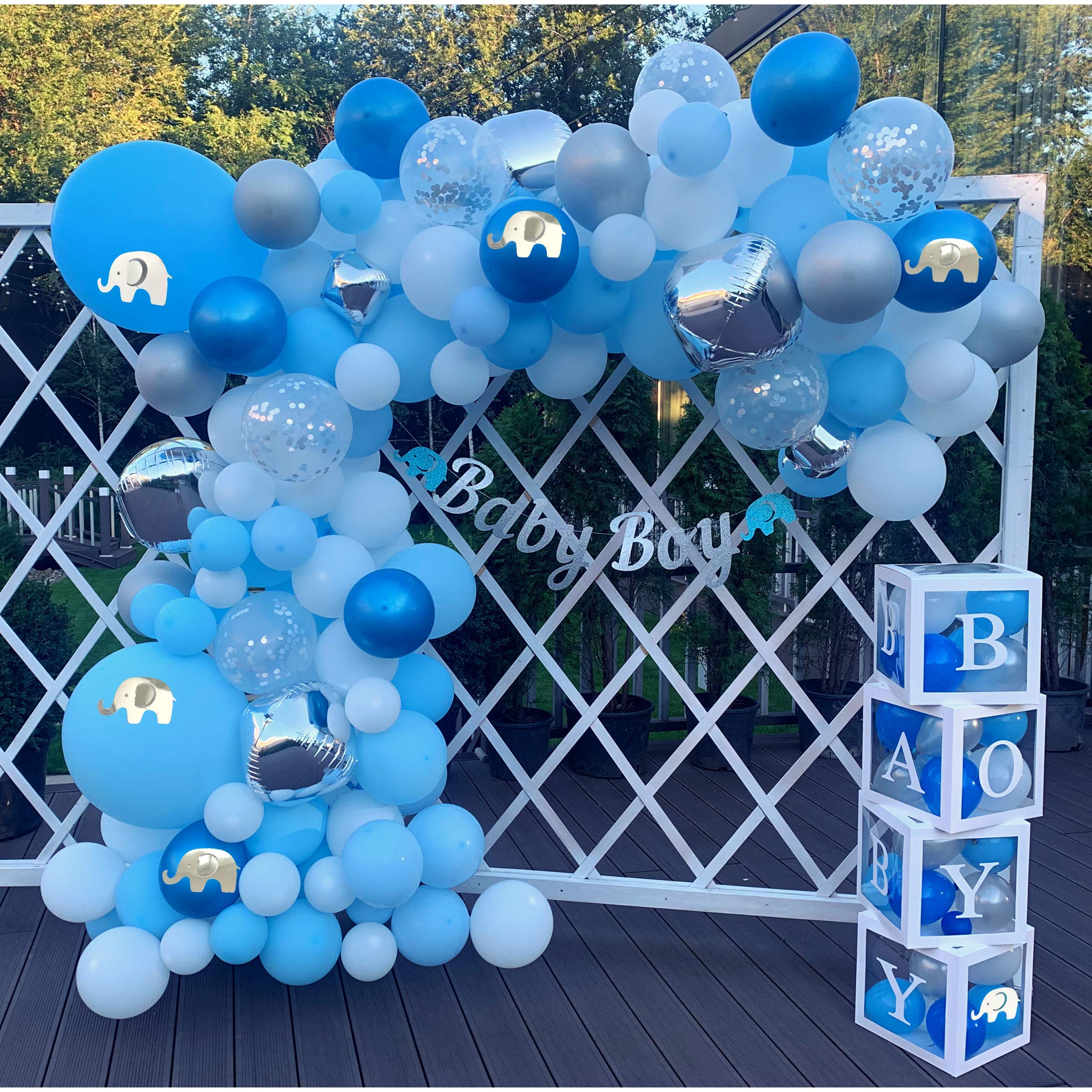 Buy 176 pc Baby Shower Decorations for Boy, Birthday Boy, 2 in 1 Set