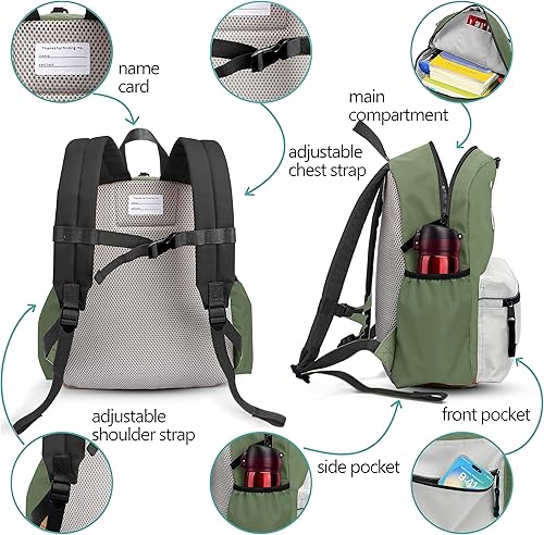 Miniatura 6 de Mochila para niños pequeños de 1 a 3 años mochila para bebé con correa para niños y niñas, arnés antipérdida para caminar, T-cactus-s, Pre-k 1-3 (12