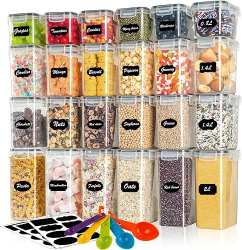 Withosent Vorratsdosen Luftdicht 24er Set, Aufbewahrungsbox Küche mit Deckel aus
