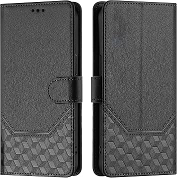 Compatible with Fujitsu Arrows BE3 F-02L,Compatible with Fujitsu Arrows BE3 F-02L Flip Stand Wallet PU Leather Cell Phone Cover Black