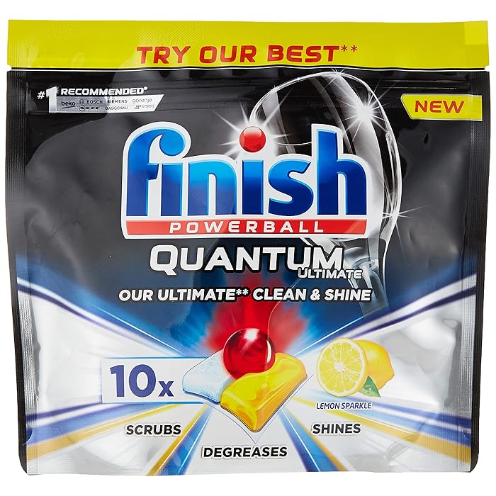 Buy Finish Quantum Ultimate Dishwasher Tablets, Lemon, 10 Tabs Online at desertcart INDIA