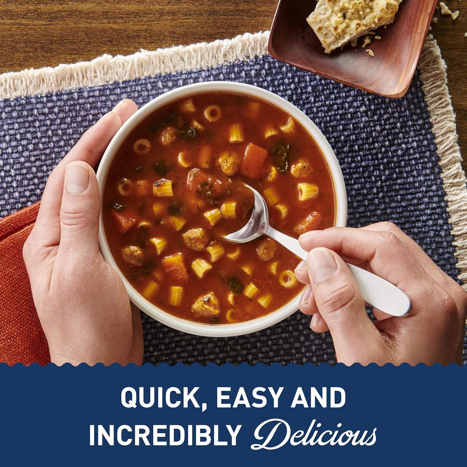 Progresso Rigati Pasta and Meatball Soup, Rich and Hearty Canned Soup, 18.5 oz (Pack of 12)