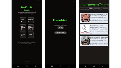 App for Rental, RideShare, FoodServices, HelpWanted, Services, Events